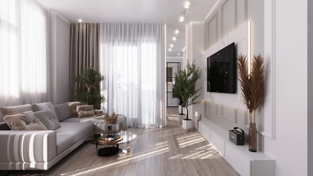 Bespoke Scenting: Smart Home Integration & Custom Aroma - Monochrome luxury smart home